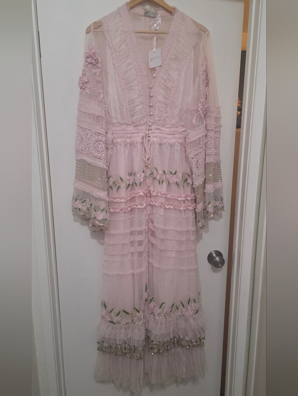 NWT Fillyboo "Charm Your Way" duster maxi dress Size Large